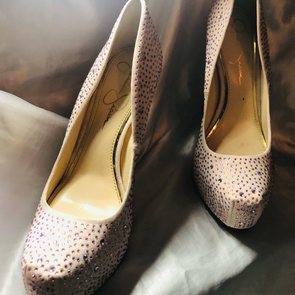 Jessica Simpson Rhinestone Heels - Picture 3 of 7